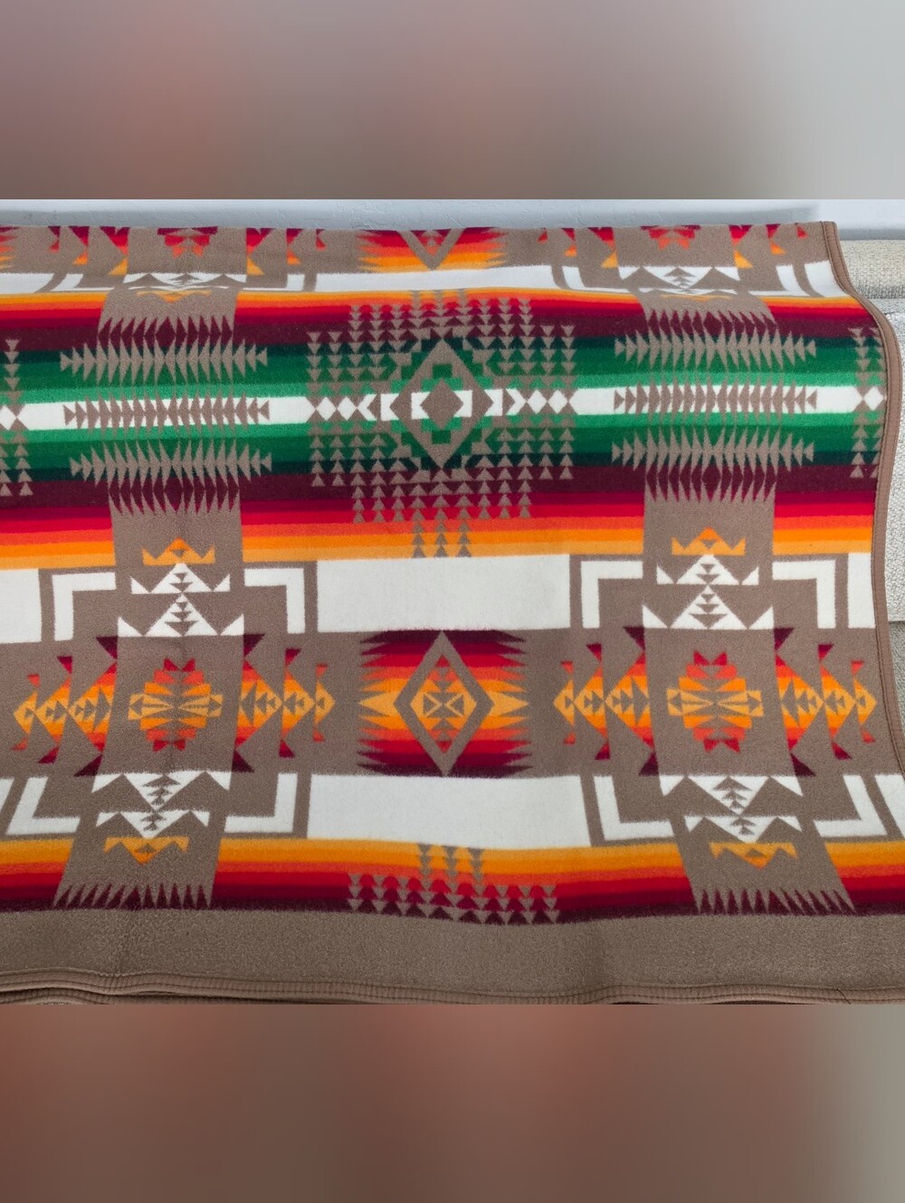 Pendelton Chief Joseph Reversible Robe Blanket 64x80  Southwestern